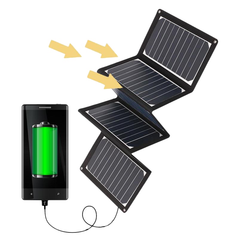 36W 18V Folding Solar Panel Battery Charger