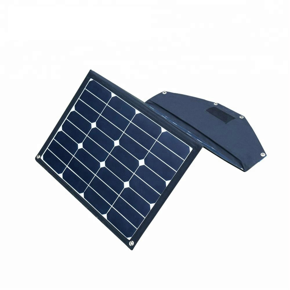 70W 18V Folding Solar Panel Battery Charger