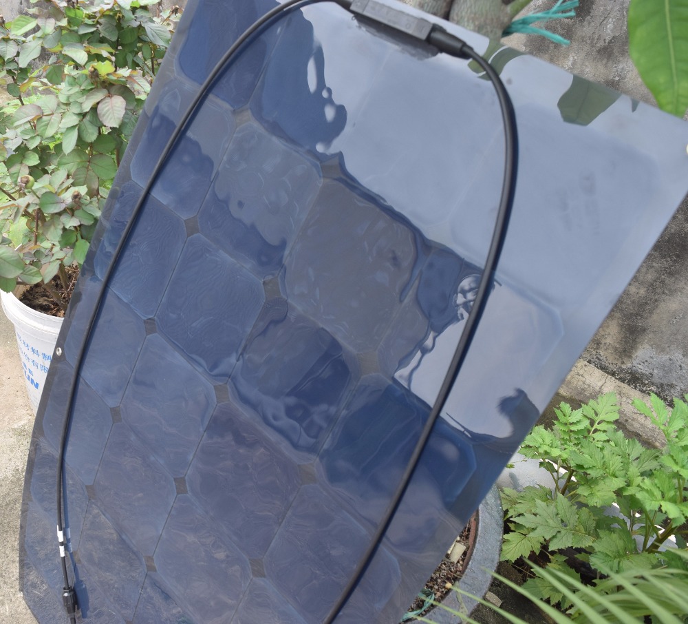 100W 12V Monocrystalline Flexible Solar Panel Battery Charger