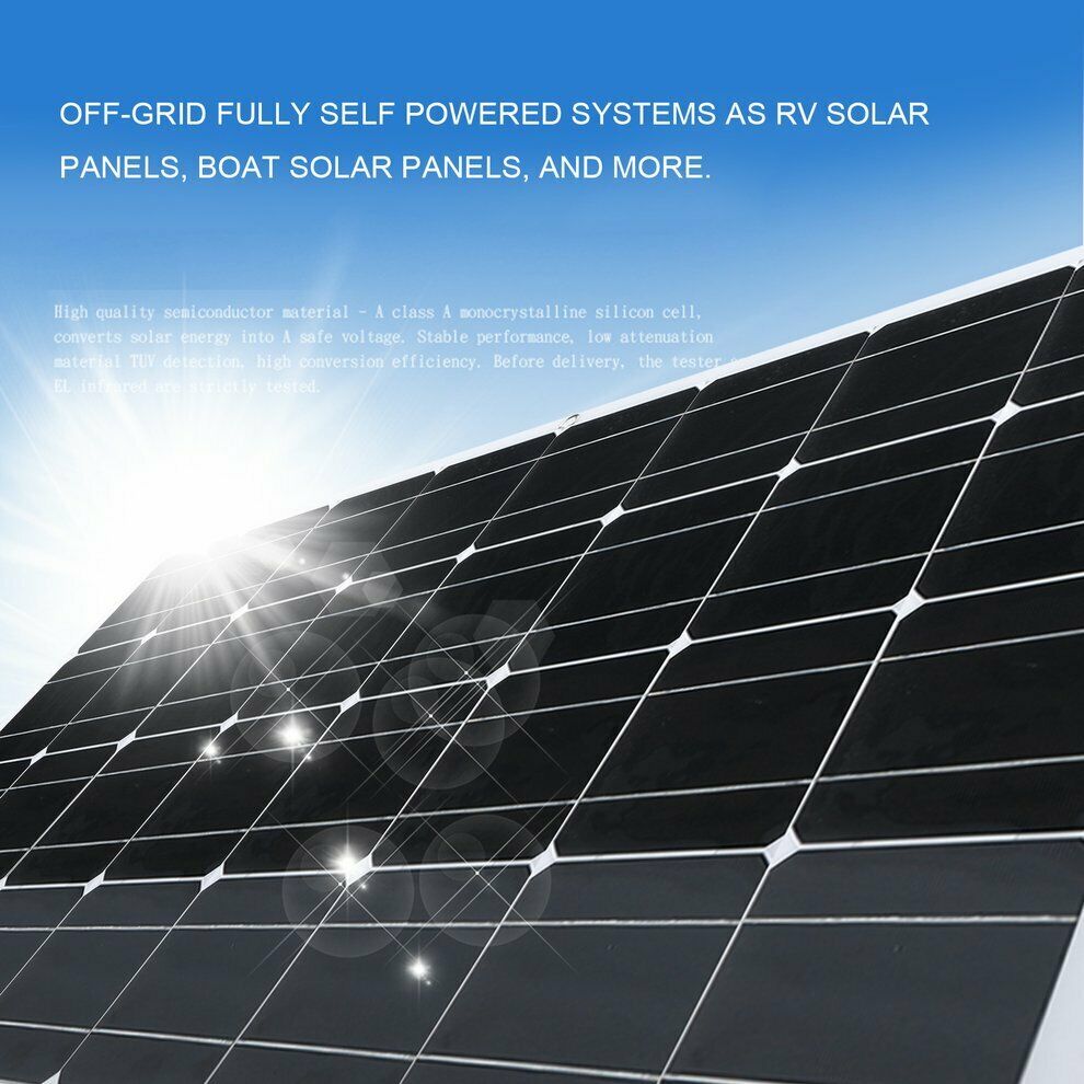 100W 19.8V Monocrystalline Flexible Solar Panel