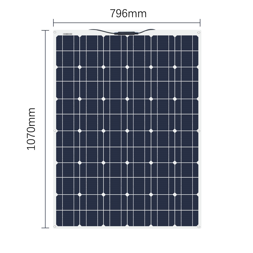 140W 18V Monocrystalline Flexible Solar Panel Battery Charger