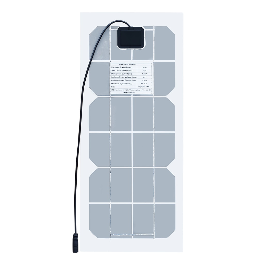 10W 6V Flexible Solar Panel Battery Charger