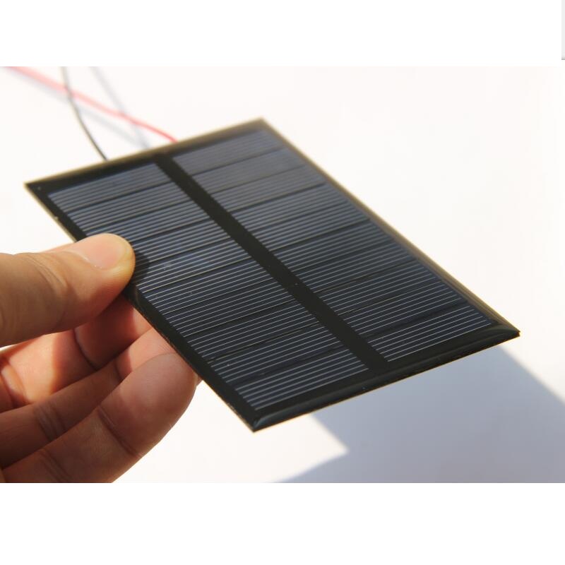 1.2W 5V Polysilicon Epoxy Solar Panel Cell Battery Charger