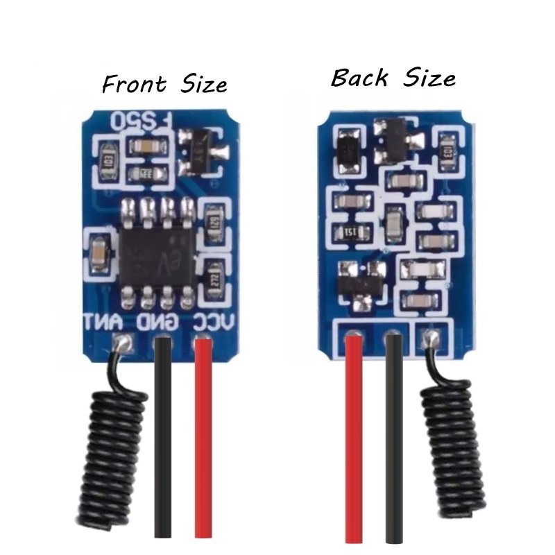 Mini RF Wireless Relay Contact Switches 3-12V 433 Smart Remote Switches Remote PCB Power Saving Board