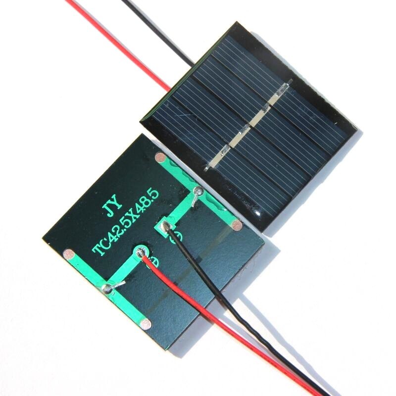 0.36W 2V Epoxy Solar Panel Cell Battery Charger+Wire